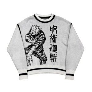 Satoru Gojo Jujutsu Kaisen Anime Sweater Size Medium